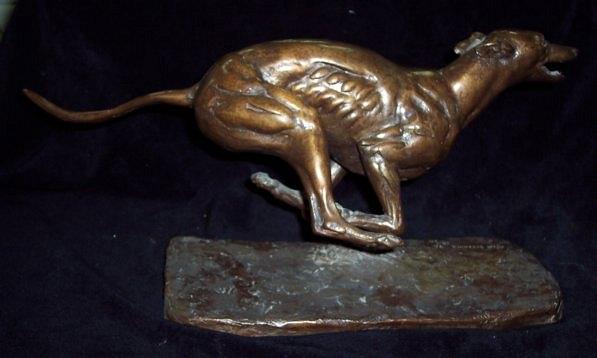 Appraisal: John Skeaping Running Greyhound numbered bronze cm wide