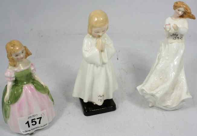 Appraisal: Royal Doulton Figures Penny HN Bedtime HN seconds and Thank