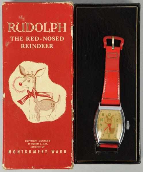 Appraisal: Rudolph The Red Nosed Reindeer Wrist Watch Circa Made in