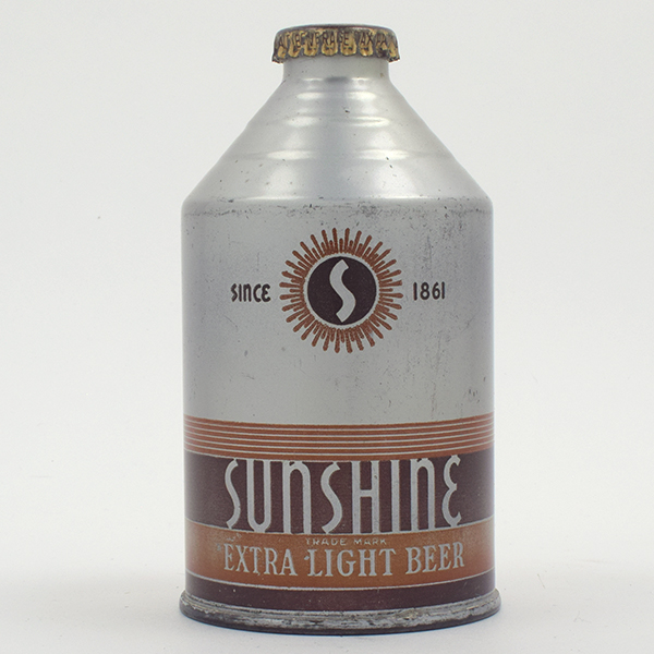 Appraisal: Sunshine Beer Crowntainer Cone Top BARBEYS - Reference USBC -