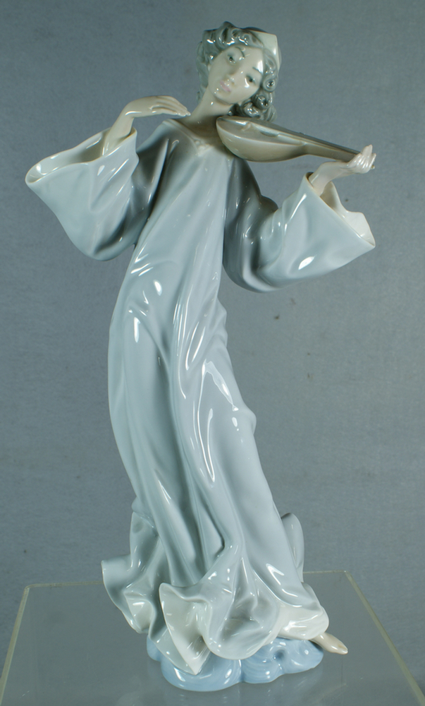 Appraisal: Lladro figurine Woman with Lute h damaged Estimate -