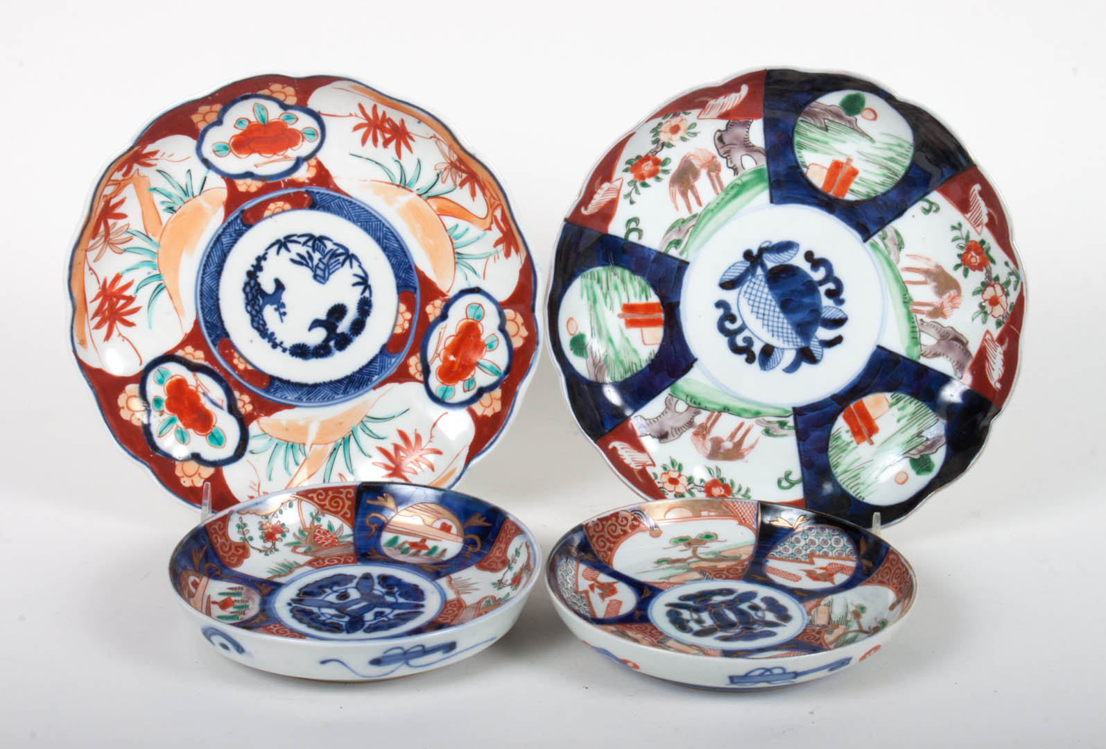 Appraisal: Two pairs of Japanese Imari porcelain plates late th century