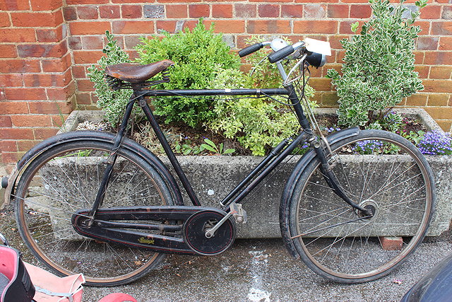 Appraisal: A GENTS RALEIGH FOUR SPEED ALL STEEL BICYCLE the frame