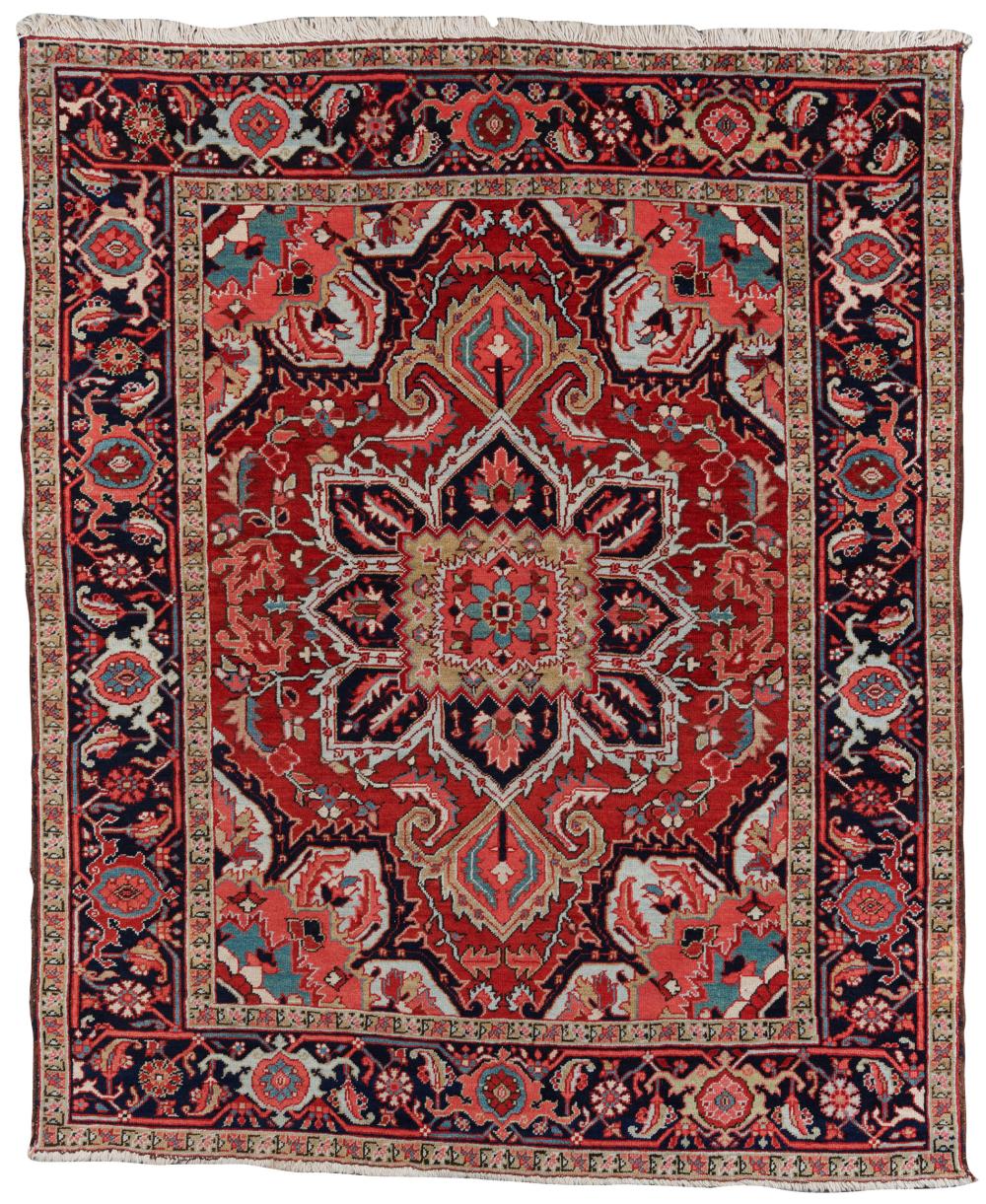 Appraisal: Heriz Rug Persia early th century ft in x ft