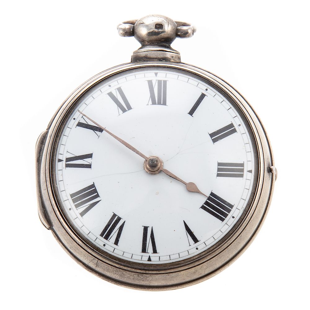 Appraisal: An Antique English Pocket Watch in Silver c Silver English