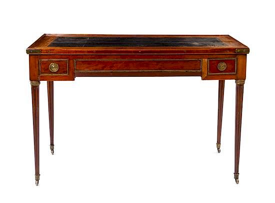 Appraisal: A Louis XVI Mahogany Tric-Trac Table Height x width x