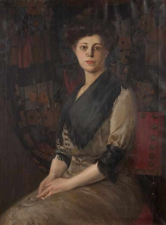 Appraisal: Rudolf C Mueller American - Portrait of an Elegant Lady