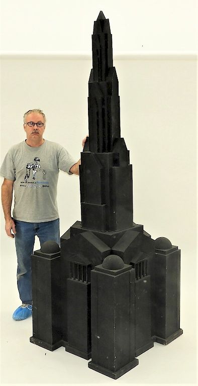 Appraisal: American Architectural Art Deco Skyscraper Model United States th Century