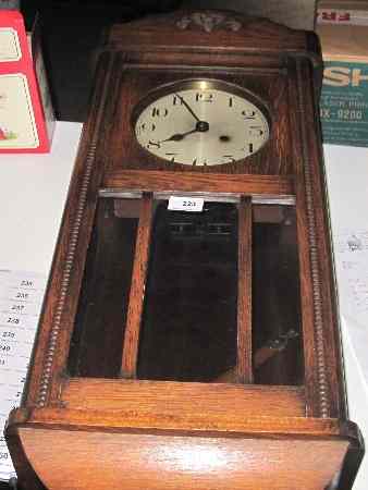 Appraisal: Edwardian Oak Cased Wallclock height cm