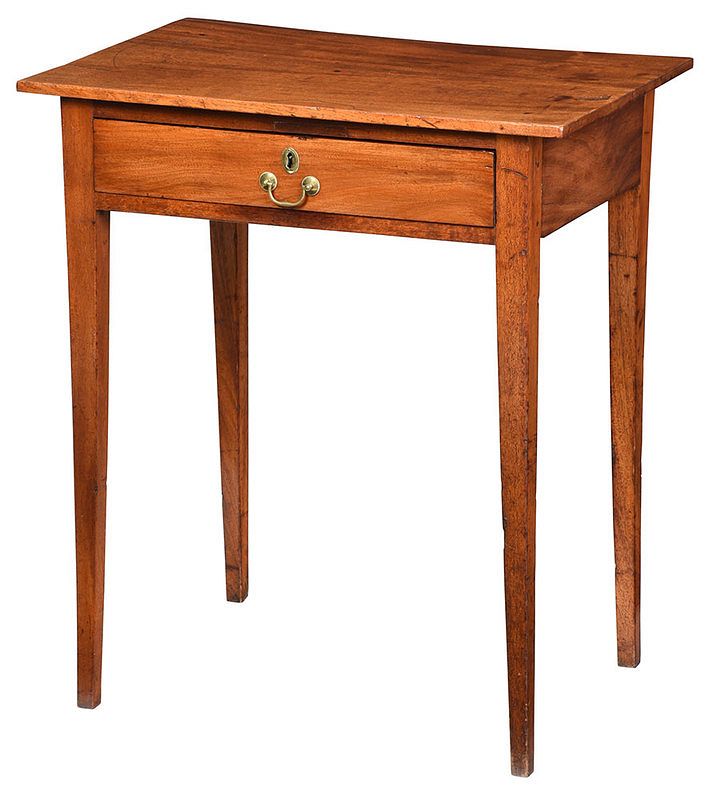 Appraisal: American Federal Mahogany Side Table probably Southern states early th