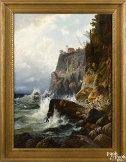 Appraisal: Carl Philipp Weber American - oil on canvas titled Rocky