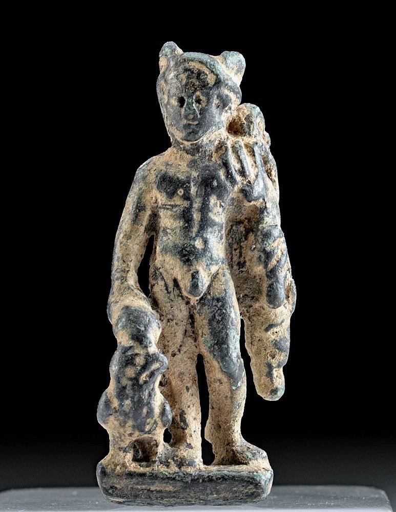 Appraisal: Roman Leaded Bronze Figure of Mercury First Time At Auction