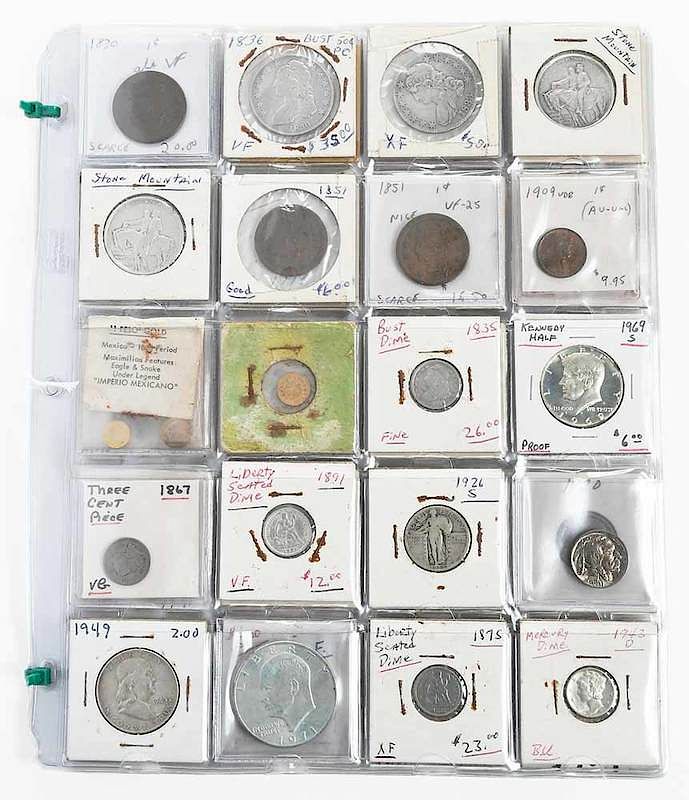 Appraisal: Group of Collector Coins th and th century mostly U