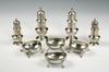 Appraisal: SALT PEPPER LOT - Eight piece English sterling lot consisting