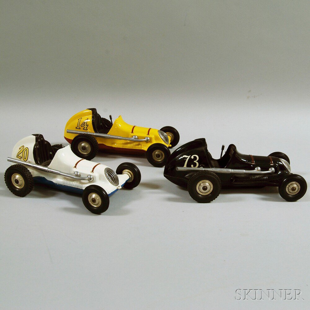 Appraisal: Three Roy Cox Thimble Drome Champion Die-cast Race Cars c