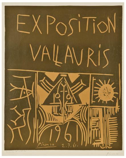 Appraisal: Pablo Picasso - Exposition Valauris B Linoleum cut printed in