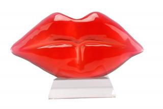 Appraisal: Shlomi Haziza Lips Acrylic Sculpture Shlomi Haziza ISraeli th century