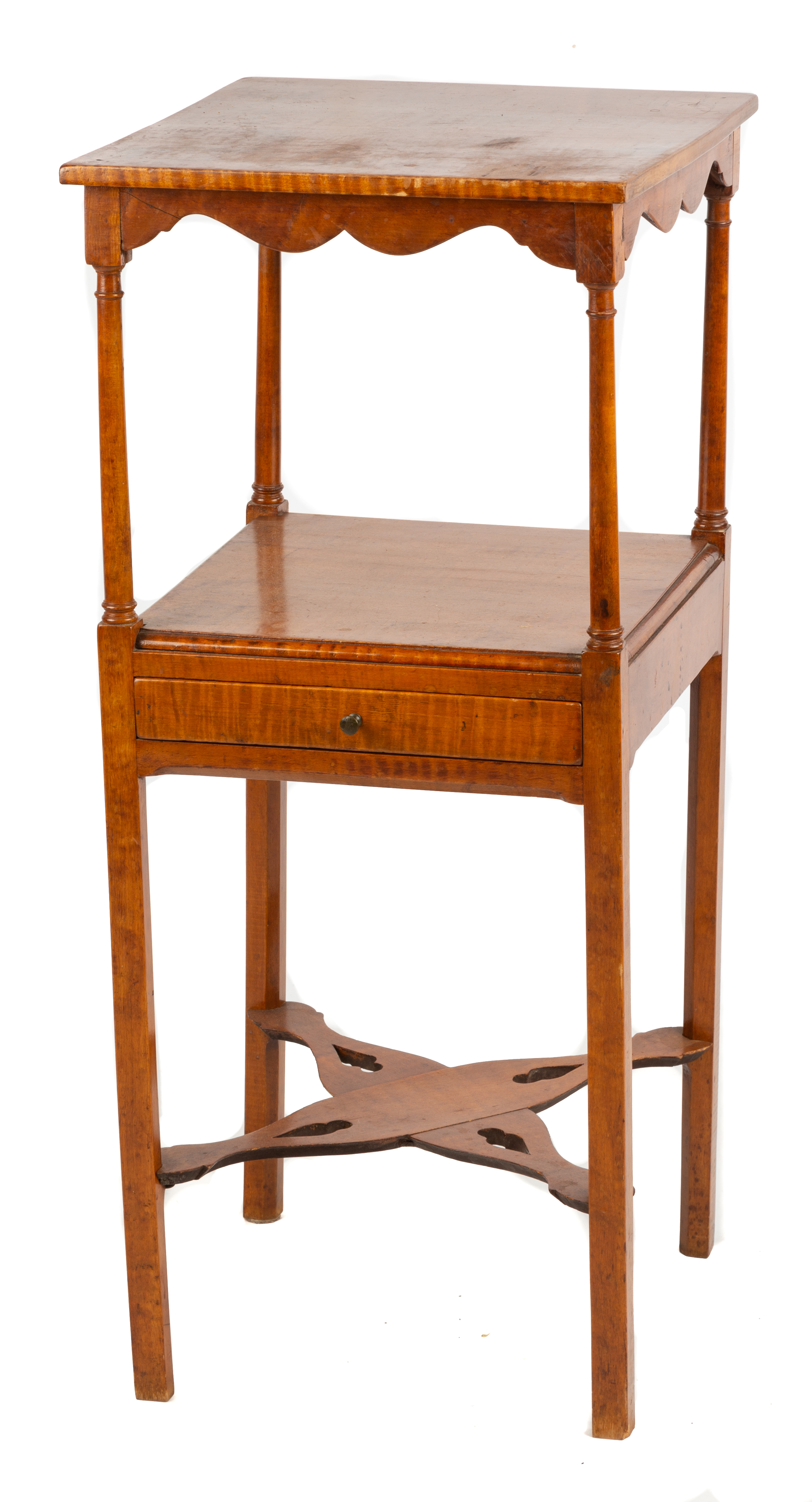 Appraisal: TIGER MAPLE STAND Late th century