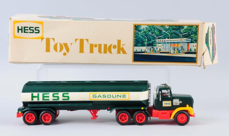 Appraisal: Plastic Hess Truck Includes original box marked Made in Hong