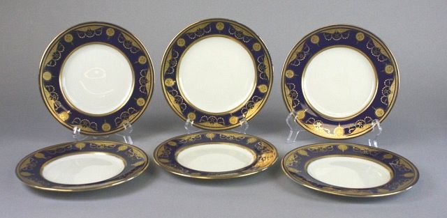 Appraisal: Set of Mintons for Tiffany Co Dessert Plates Set of