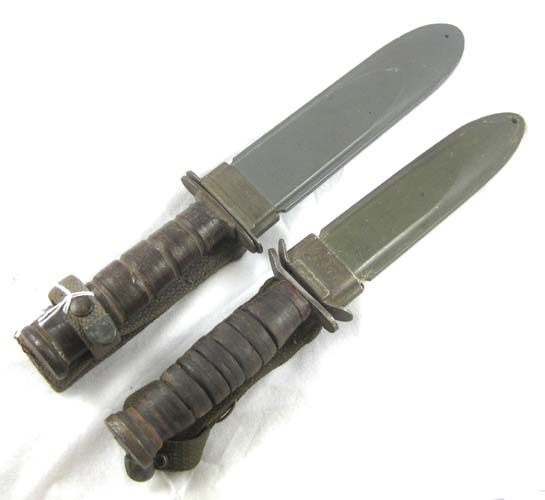 Appraisal: TWO U S MILITARY FIGHTING KNIVES M by Imperial blade