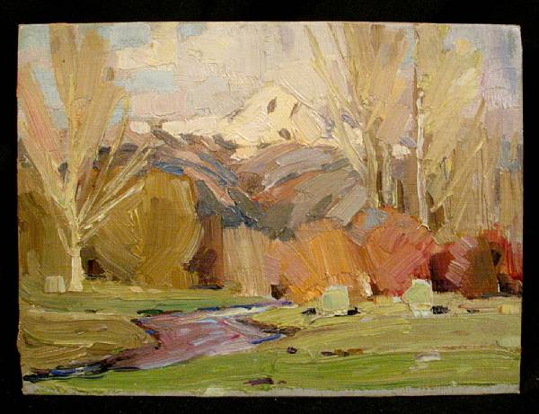 Appraisal: Ralph W Meyers American - A Taos Landscape with a