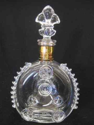 Appraisal: Baccarat Crystal Decanter fleur-de-lisdesign for Remy Martin '' excellent signed