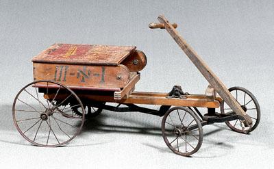 Appraisal: Child's three-in-one toy folds to form wagon and pull car