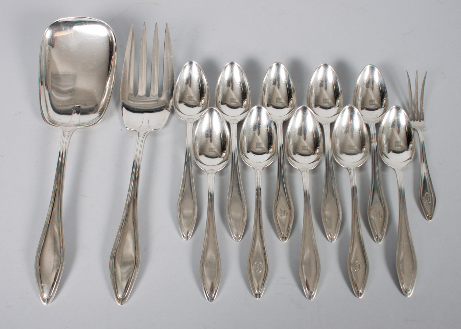 Appraisal: Towle Mary Chilton sterling silver flatware comprising pieces including -piece