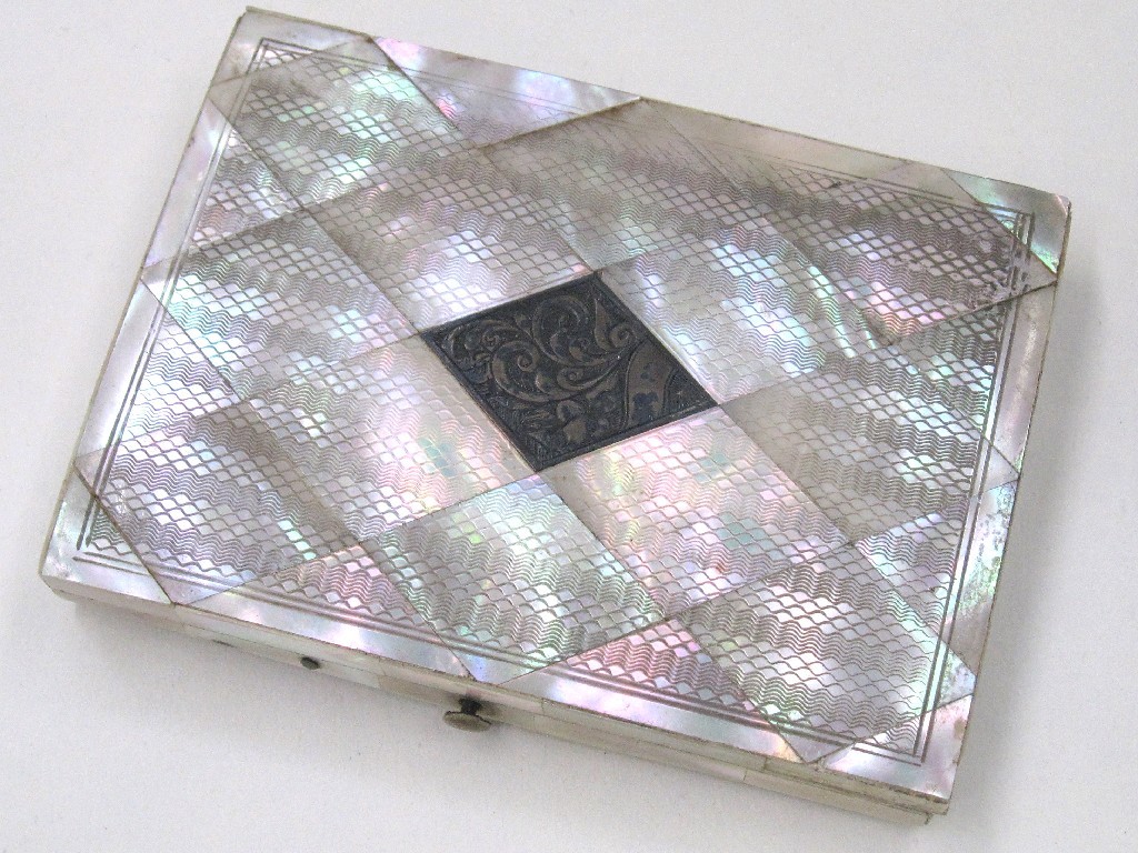 Appraisal: Mother of pearl card case