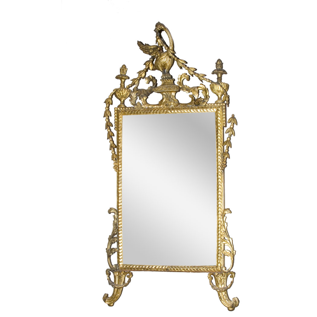 Appraisal: Northern Italian Neoclassical Gilt-Wood Mirror Late th century The rectangular