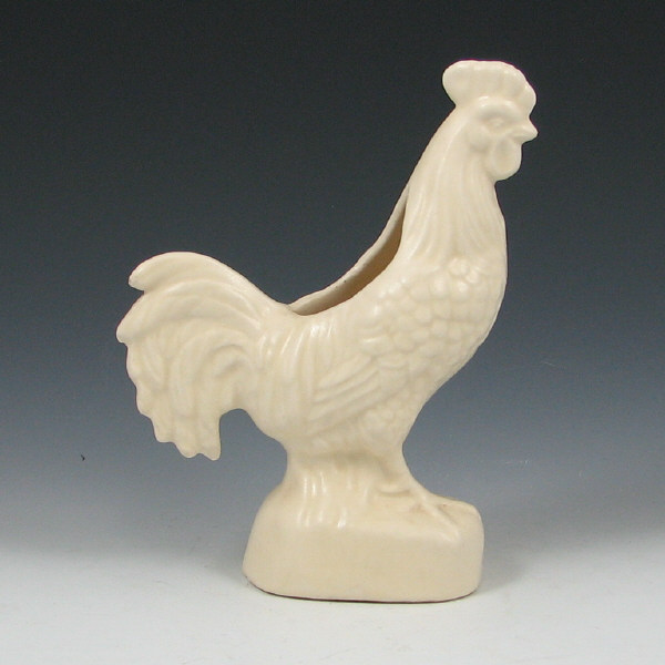 Appraisal: Hull Early Novelty Rooster Early Novelty rooster planter in matte