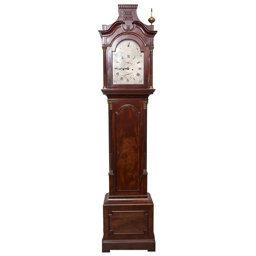 Appraisal: A George III eight day mahogany longcase clock Robert Leumas