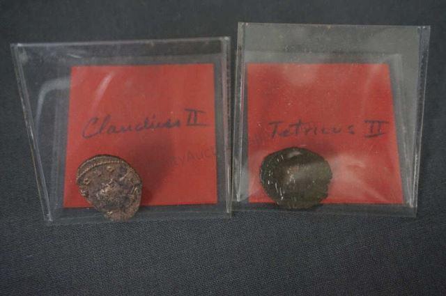 Appraisal: Includes Claudius II year - AD bronze coin Tetricus II