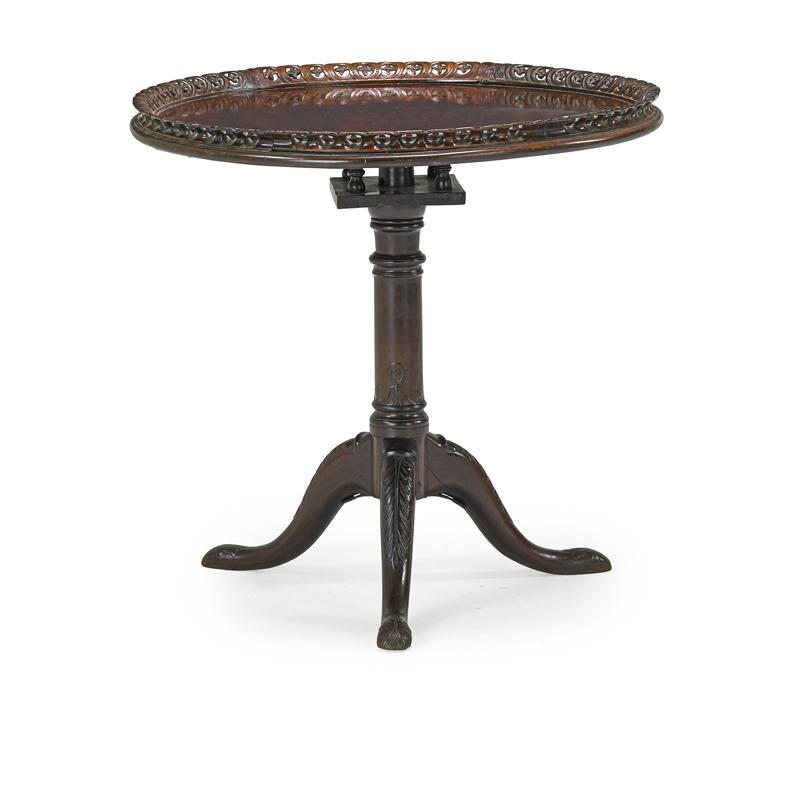 Appraisal: GEORGE II TILT TOP TABLE Condition Report