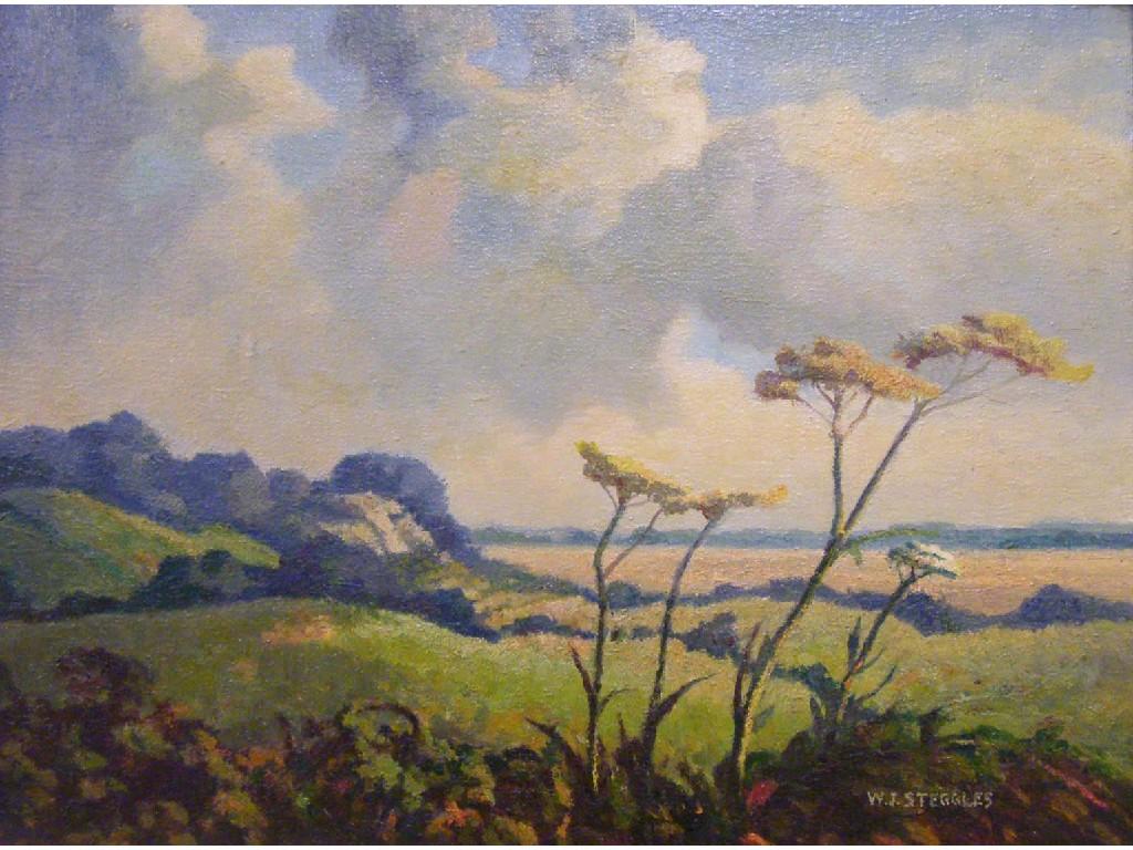 Appraisal: By Walter James Steggles - - 'South Wraxall' landscape scene