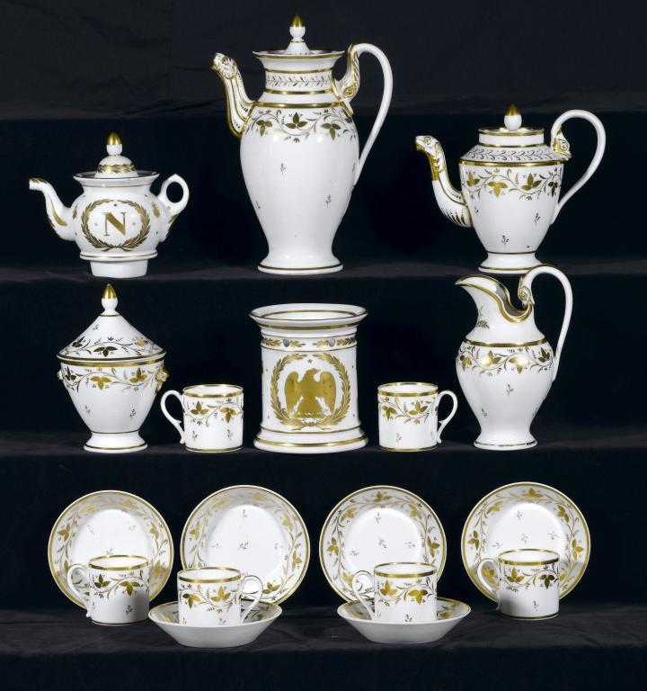 Appraisal: A PARIS COFFEE SERVICE LA COURTILLE of empire form and