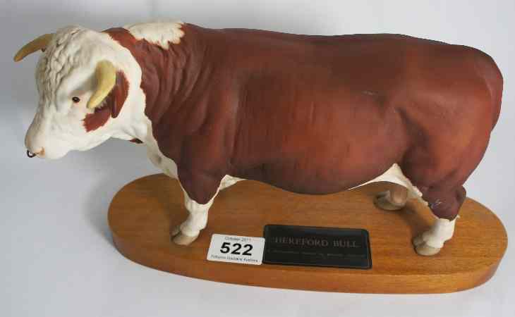 Appraisal: Beswick Connoissuer Hereford Bull C Matt on wood plinth