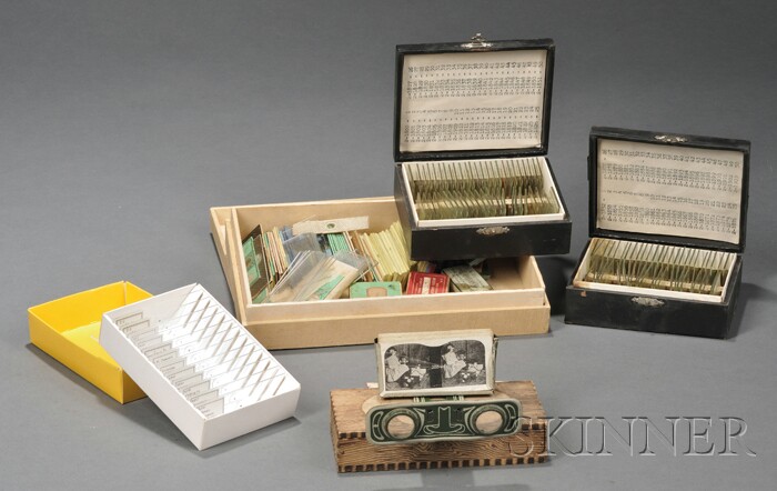 Appraisal: Collection of Approximately Microscope Slides various origins including a collection