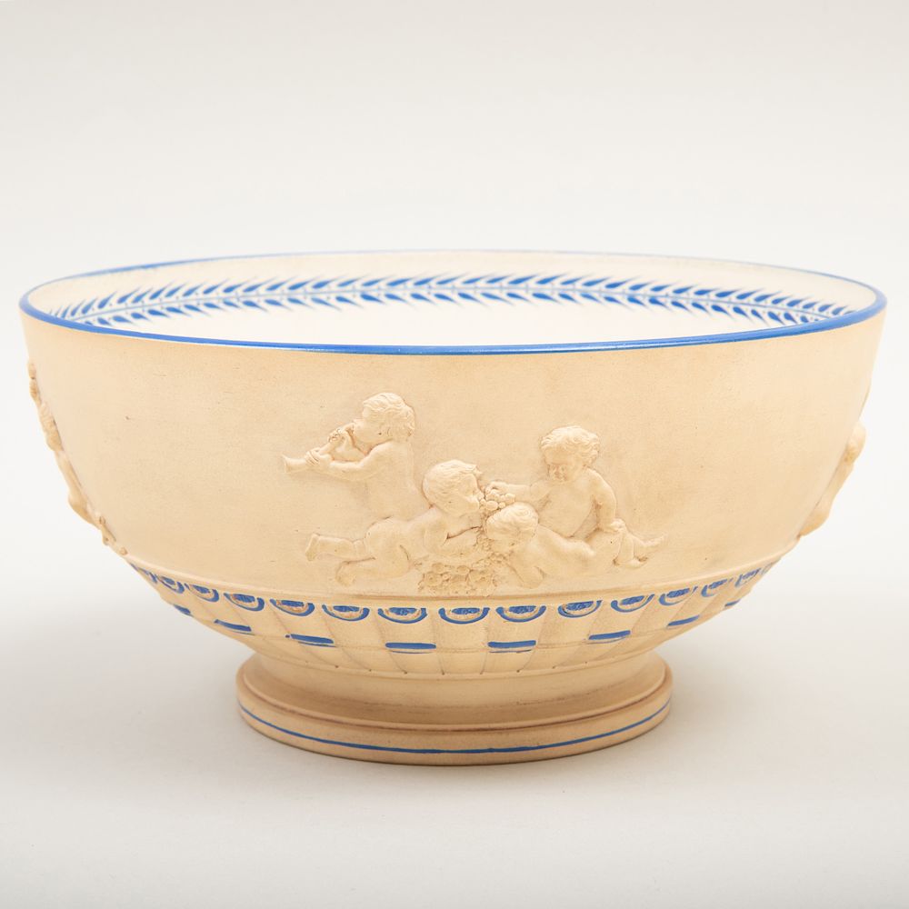 Appraisal: Wedgwood Caneware Footed Bowl Impressed lowercase mark decorated in relief