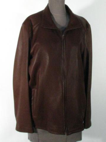 Appraisal: Men's Prairie Leather Zip Jacket Size Length Retail Price Stock