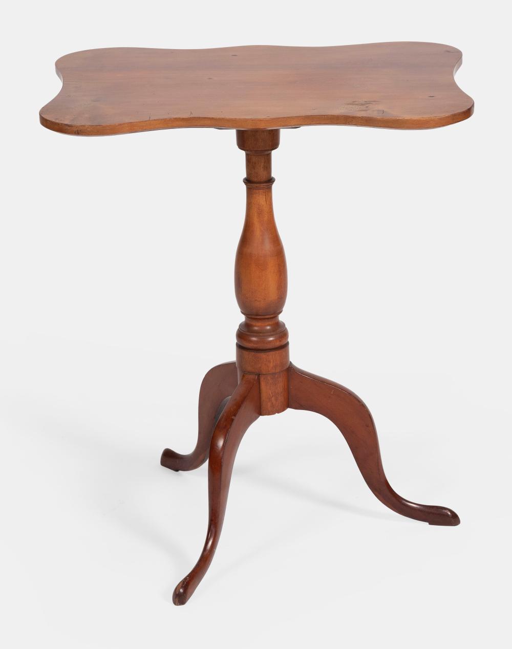 Appraisal: QUEEN ANNE CANDLESTAND CONNECTICUT LAST HALF OF THE TH CENTURY