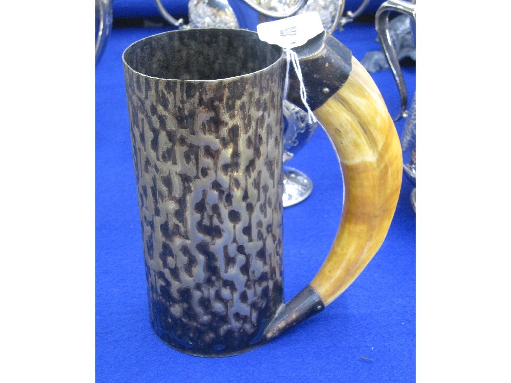 Appraisal: Horn handled tankard