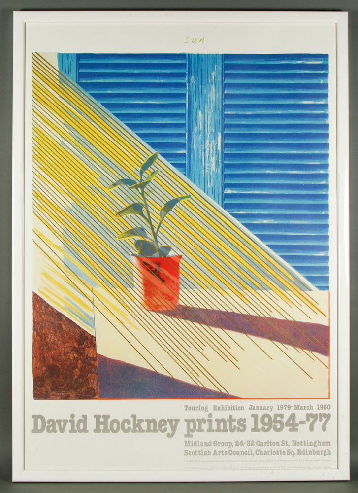 Appraisal: - Hockney Sun Print David Hockney Sun print - England