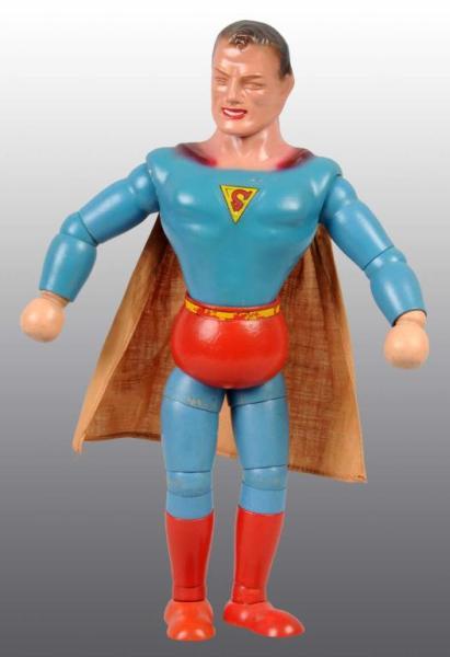 Appraisal: Wood Composition Superman Ideal Jointed Doll Description Circa Copyright Superman