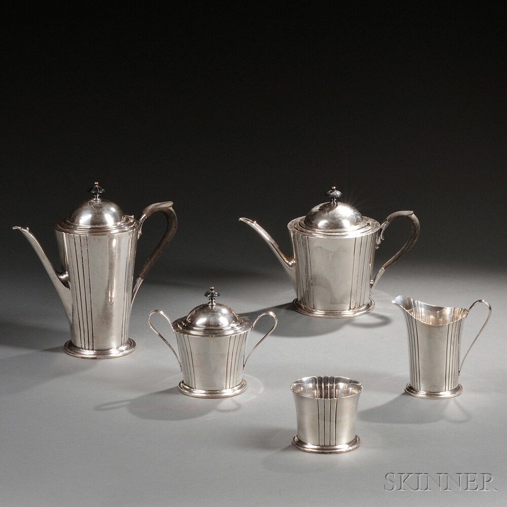 Appraisal: Five-piece Watson Dorian Pattern Sterling Silver Tea and Coffee Service