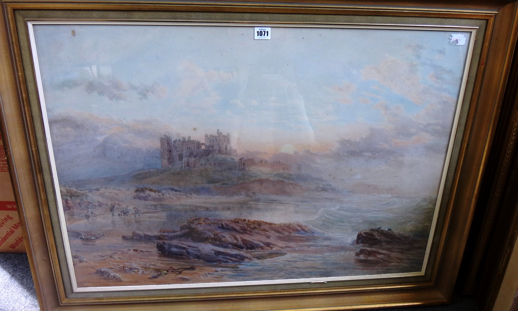 Appraisal: Samuel Phillips Jackson - Bamburgh Castle watercolour signed cm x