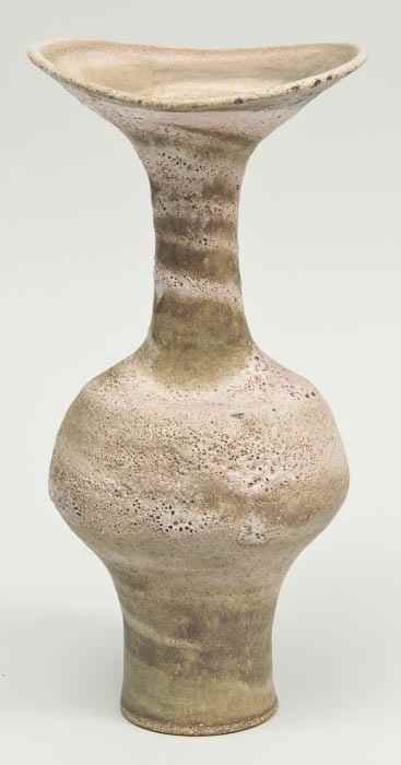 Appraisal: Dame Lucie Rie - A stoneware vase of inverted baluster