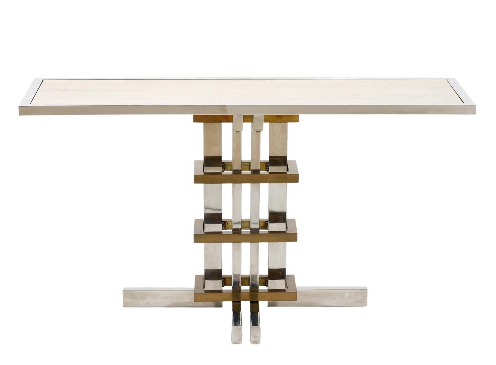 Appraisal: ALFREDO FREDA MODERNIST CONSOLE FOR CITTONE OGGIAlfredo Freda modernist console