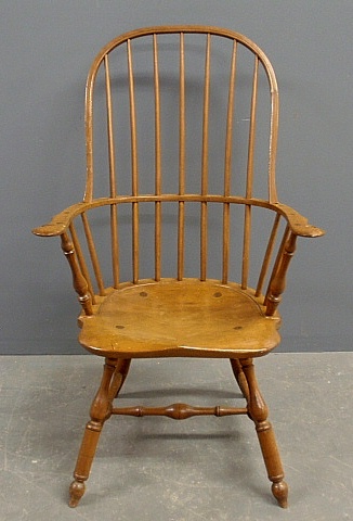 Appraisal: - Drew Loush sack-back Windsor armchair signed R D L